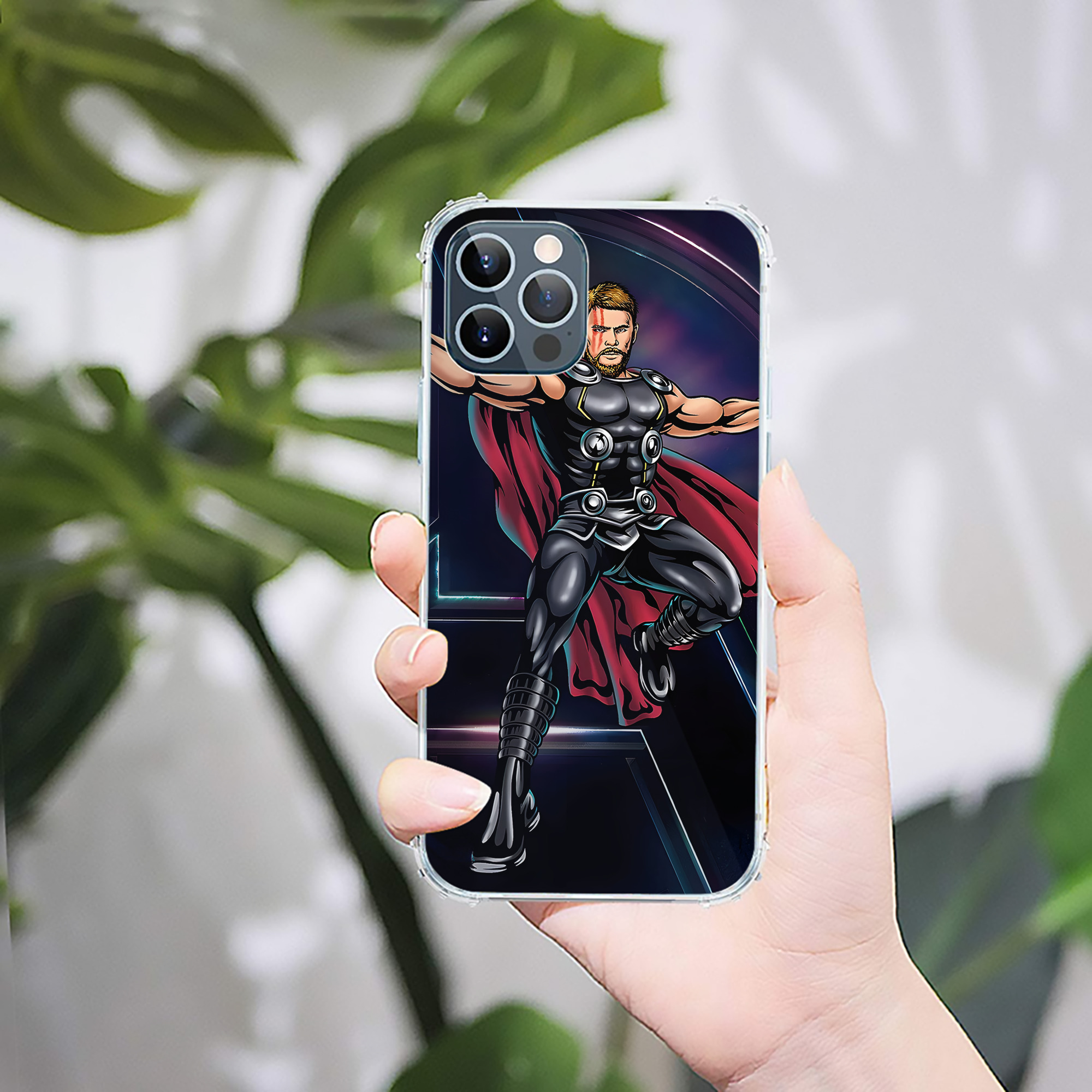 （画像用） アベンジャーズ The Avengers 【iPhone 12シリーズ対応】透明スマホケース（クリアソフトケース）